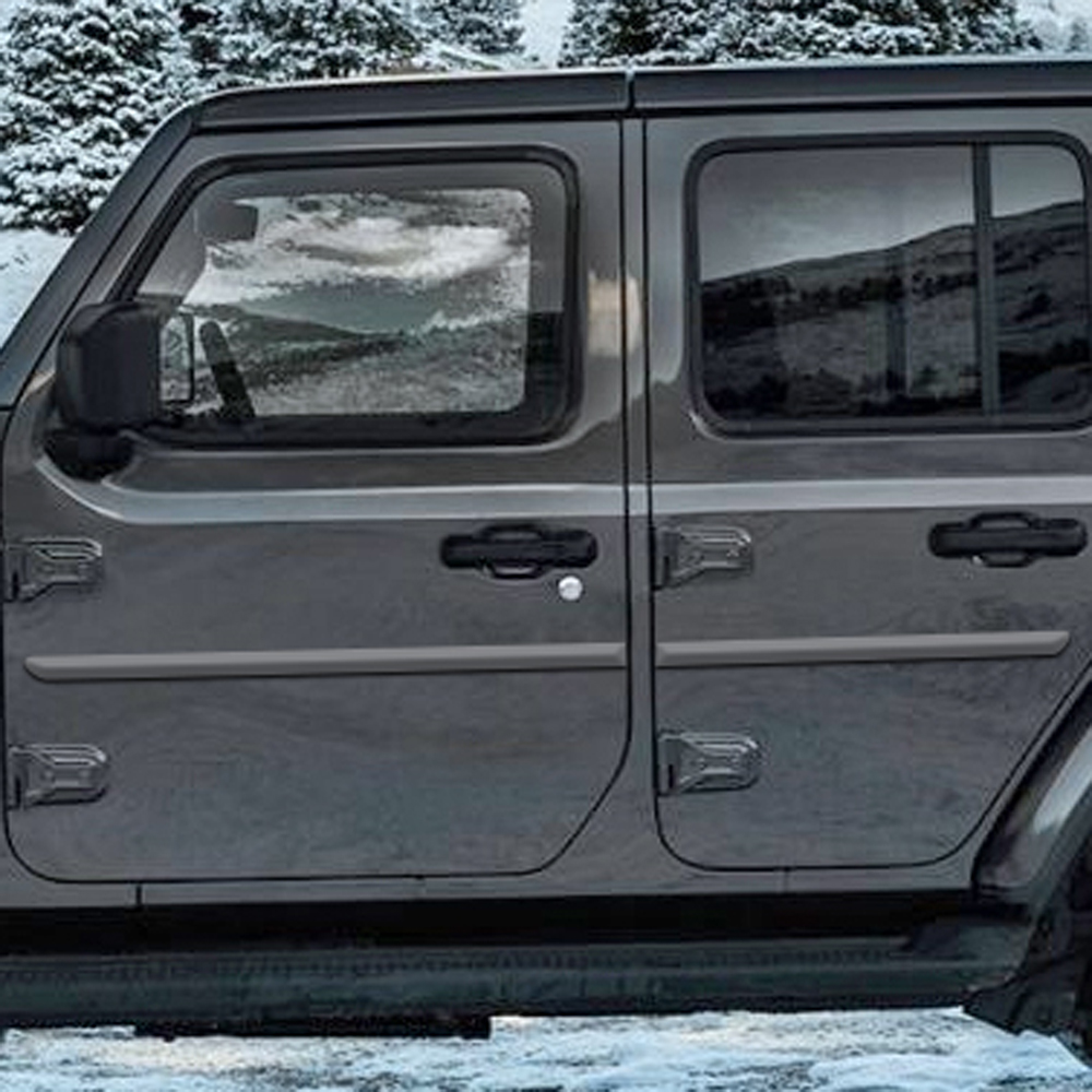 Jeep Wrangler 4 Door Painted Body Side Molding 2006 2024